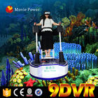 لعبة فيديو 9D VR سينما البيضاء الدائمة 9D سينما عمل 360 درجة 200 كجم
