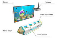 تعمل بقطع النقود المعدنية للأطفال VR ألعاب Magic Painting Fish لعبة تفاعلية