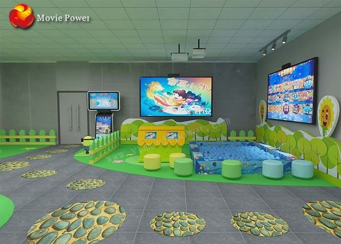 VR Amusement Park داخلي التفاعلية الإسقاط الأطفال لعبة الرسم آلة 1.5 KW