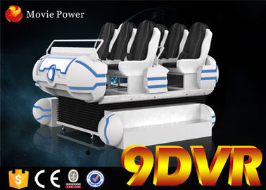أفلام حصرية / ألعاب 9D VR سينما الأسرة 6 مقاعد 6DOF الحركة كرسي الألياف الزجاجية