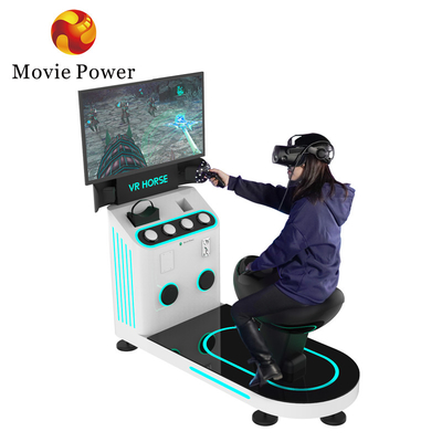1 لاعب 9D محاكي الواقع الافتراضي ركوب الخيل VR آلة اللعب العملة تعمل