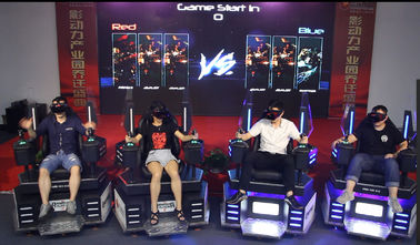 تعمل عملة 9D VR سينما VR لعبة آلة لعبة مركز 2-8 لاعبين