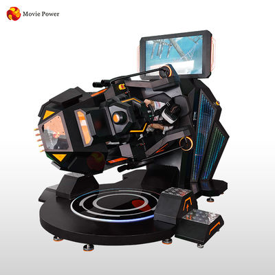 غامرة الإسقاط الداخلي VR Roller Coaster 360 Simulator آلة لعبة تسلية