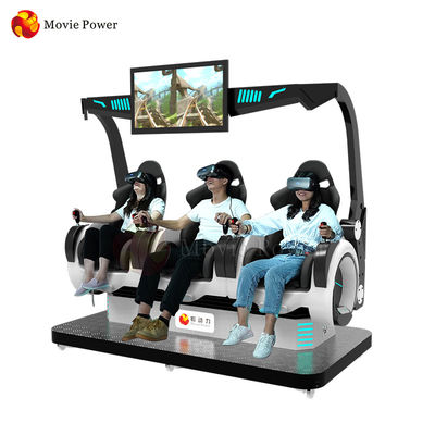 تعمل بقطع النقود المعدنية 3 مقاعد لمحاكاة الواقع الافتراضي VR Cinema Dynamic