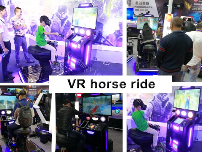 VR ركوب الخيل محاكاة آلة ممارسة Dynamic Kids Shooting 9d VR معدات الألعاب 1