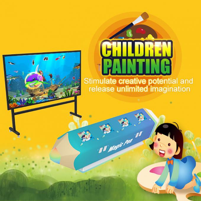 تسلية متنزه معدات الواقع الافتراضي محاكي الاطفال آر التفاعلية اللوحة الألعاب 0