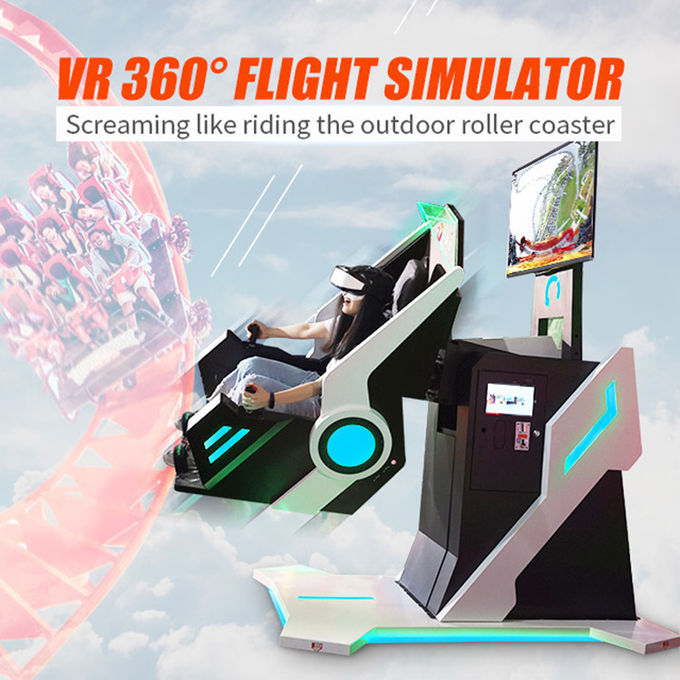 داخلي 1 مقعد VR 360 Full Motion Flight Simulator SGS Standard 0