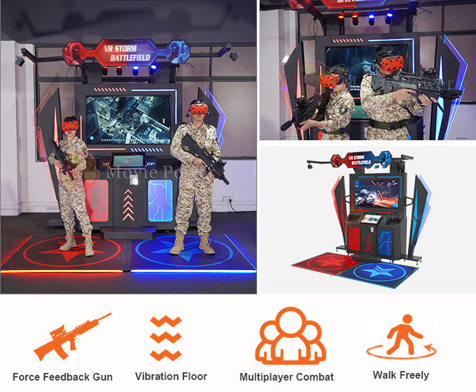 Zombie Interactive VR Shooting Arcade Game Machine 2 لاعبين 1