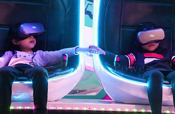 سينما الواقع الافتراضي 2 مقاعد نظام VR Egg Simulator الكهربائي 1