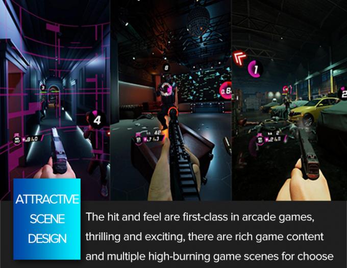 Multiplayer Movie Power VR Shooting Games Machine 360 ​​درجة Virtual Reality Simulator 2