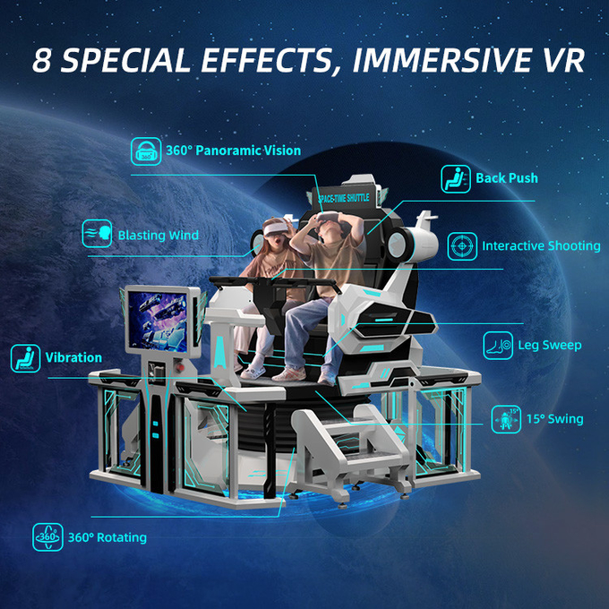 كرسي 360 VR 9d VR سينما VR محاكي آلة الواقع الافتراضي وكرة الدوار الألعاب الداخلية رياضة 4