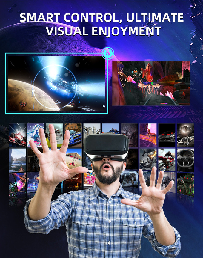 منتجات منتزه ترفيهي مقاعد 2 ألعاب VR تعمل بالعملة الرقمية المسرح الطائر VR/AR/MR الترفيه 5