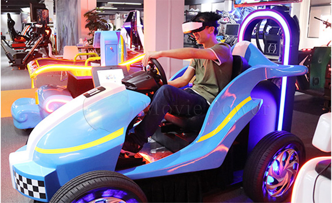 حديقة ألعاب VR Rides 9D Kids Racing Game Simulator عملة معدنية تعمل بالسيارة آلة الرقص 3