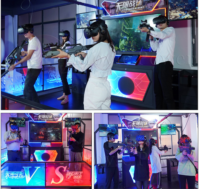 أجهزة الواقع الافتراضي VR أداة لعبة إطلاق النار 9d VR محاكي إطلاق النار Vr أرض إطلاق النار متعددة اللاعبين 1