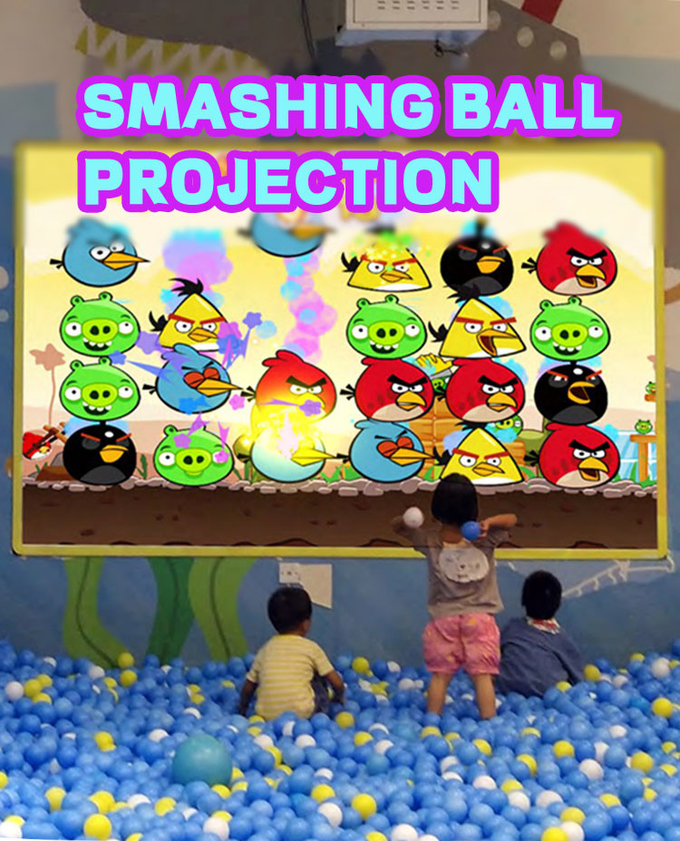 ألعاب التصوير الجداري للأطفال حديقة ألعاب داخلية 3D لعبة كرة تفاعلية للأطفال 0