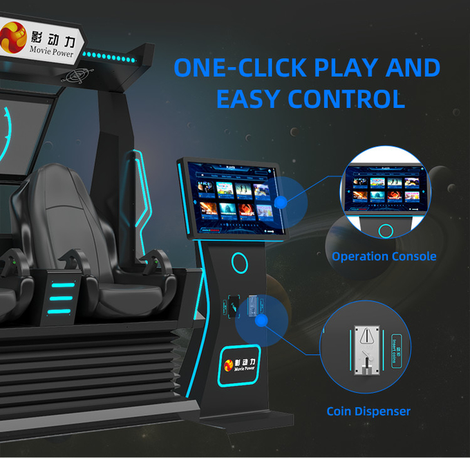 9d VR Cinema 2 Seats Roller Coaster Vr Chair Arcade 4d 8d 9d محاكي الواقع الافتراضي Vr آلة لعب مع إطلاق النار 4