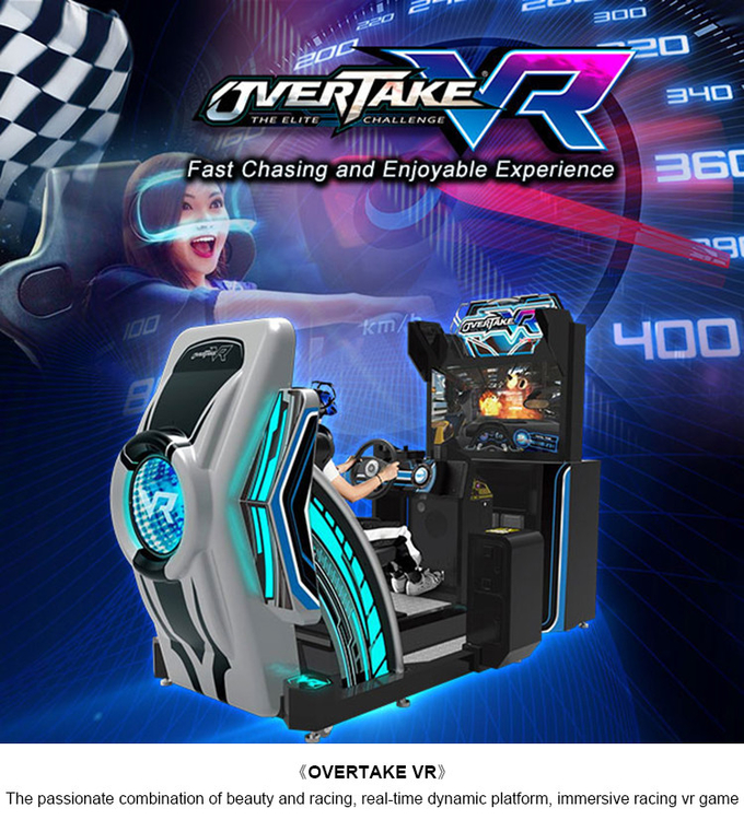 محاكي القيادة 9d Vr آلة اللعب محاكي سباق السيارات Vr معدات لمنتزه الواقع الافتراضي 0
