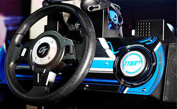 محاكي القيادة 9d Vr آلة اللعب محاكي سباق السيارات Vr معدات لمنتزه الواقع الافتراضي 5