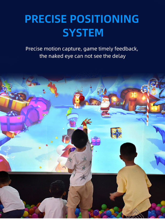 لعبة الجدار التفاعلية الكرة السحرية AR أطفال ألعاب المشروع التفاعلية 2