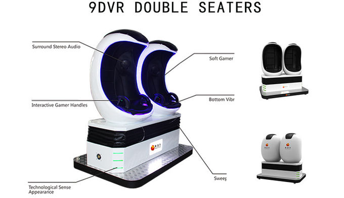 التفاعلية 9D محاكي سينما الواقع الافتراضي 2 مقاعد 360 درجة تلعب لعبة 1