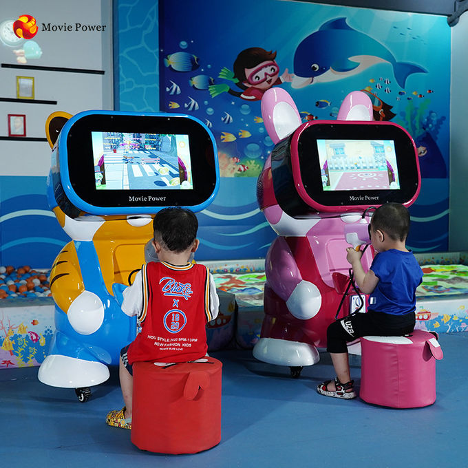 9D الواقع الافتراضي للأطفال عملة تعمل آلة لعبة باليد VR نظارات VR محاكي 1
