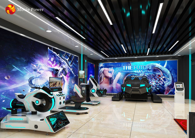 Multiplayer VR Theme Park Simulator Machine ROHS قياسي 0