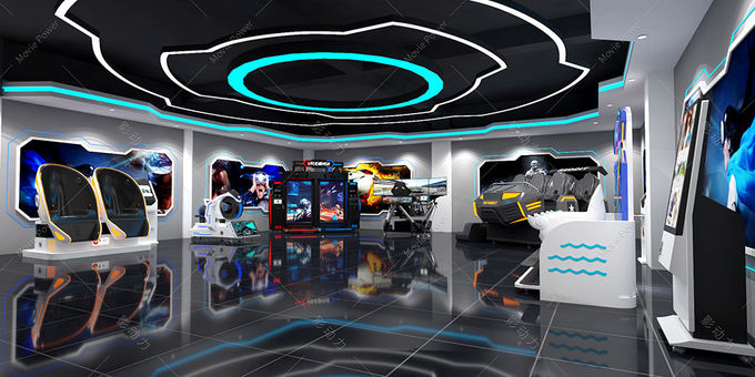 10-1000m2 9D VR Theme Park مع Arcade Game Machine منطقة قاعة تجربة الواقع الافتراضي 0