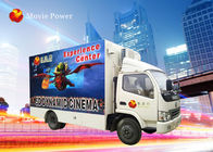 شاحنة موبايل 7D محاكي سينما معدات مسرح الفيلم 220 فولت 2.25KW
