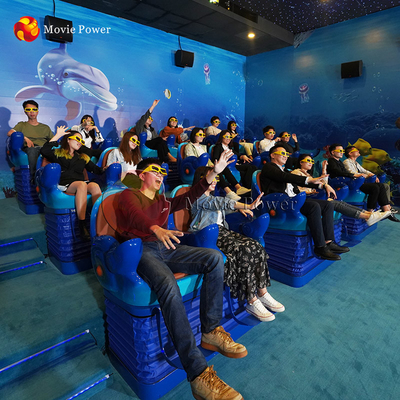 متنزه 9d الواقع الافتراضي آلة لعبة 5D معدات السينما مسرح الحركة