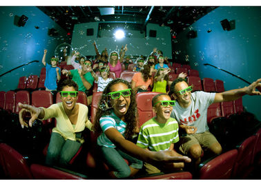 المسرح التجاري الفاخر 4D ، 4D سينما الفيلم الغامرة مع الصوت 7.1 الخاص تأثير 3DF منصة الكهربائية مسرح 4D