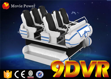 نظام 220V الكهربائية 9D VR رئيس الأسرة 6 مقاعد مناسبة للأطفال والكبار
