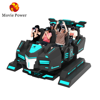 Theme Park 5.0KW 9D VR Cinema Roller Coaster Simulator 144 فيلم متضمن