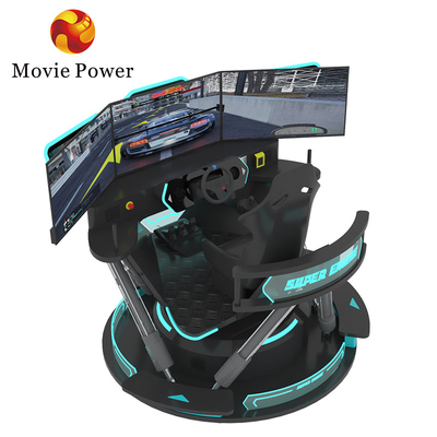 5.0KW F1 محاكي سباق السيارات محرك لعبة 6 Dof Motion Platform مع 3 شاشات