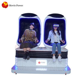 متنزه الواقع الافتراضي المحاكي 9d Vr Cinema معدات كرسي البيض مع مقعدين