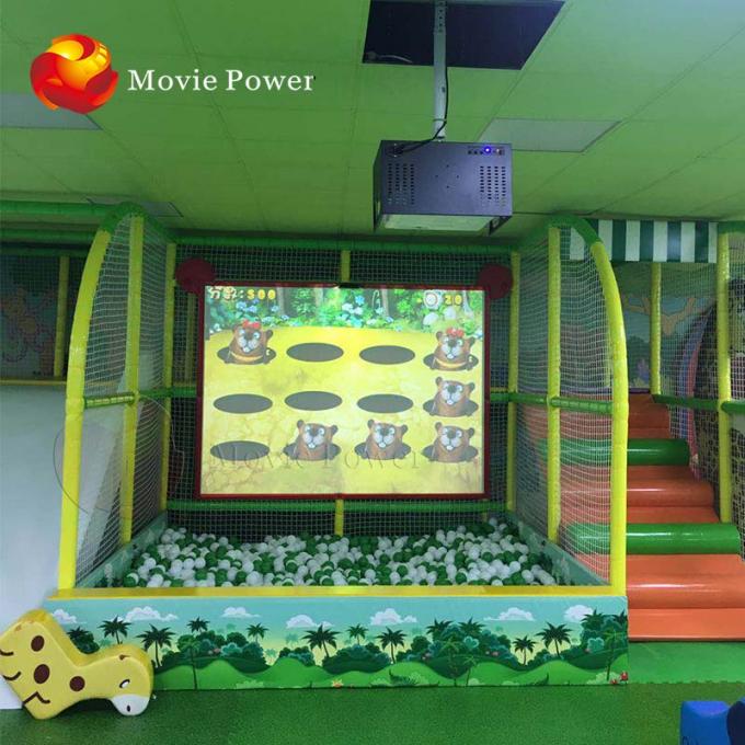 3D التفاعلية للأطفال كبيرة الطابق ألعاب الإسقاط الجدار داخلي ملعب بارك 0