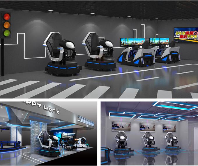 فيلم Power Arcade Racing Game Machine الواقعي 9D VR Car Driving Simulator 1