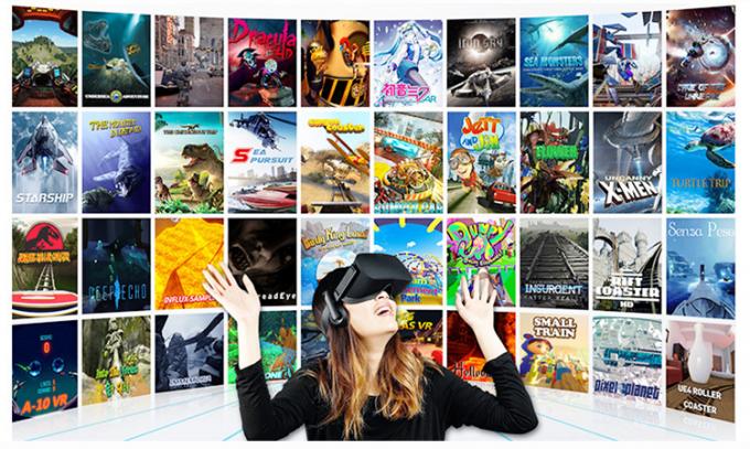 تأثير ديناميكي للأعمال الصغيرة 9D VR Cinema 2 مقاعد آلة الواقع الافتراضي 1