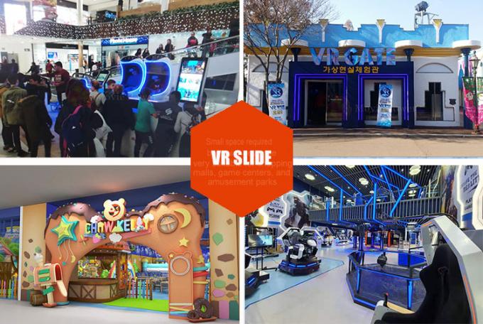 مصنع توريد ألعاب ترفيهية Vr Skiing Theme Park Virtual Reality Slide Simulator 0