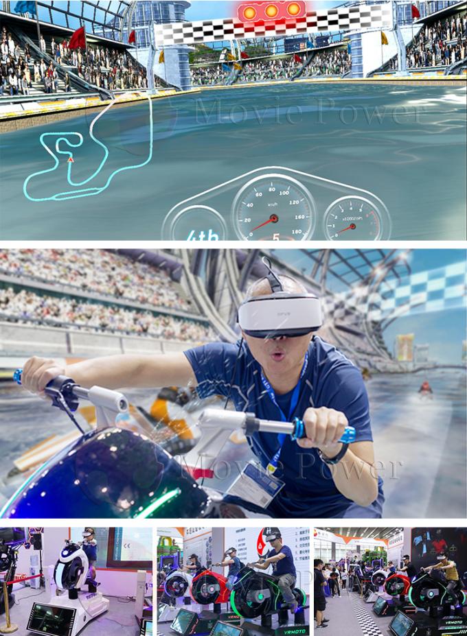 منتجات الملاهي 9d Motorcycle Car VR Racing Simulator Games Machine 0