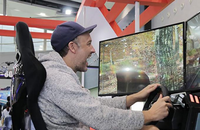 تجربة قيادة السيارة 6 Dof Racing Car Electronic Driving Simulator لمدينة الملاهي 1