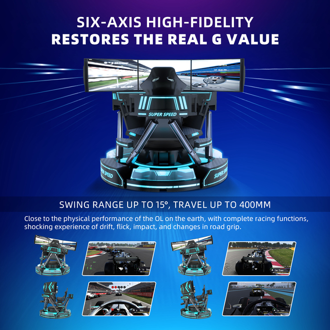 أسعار الجملة VR Racing Simulator Commercial 9D VR Super Speed ​​Car Game Equipment 5