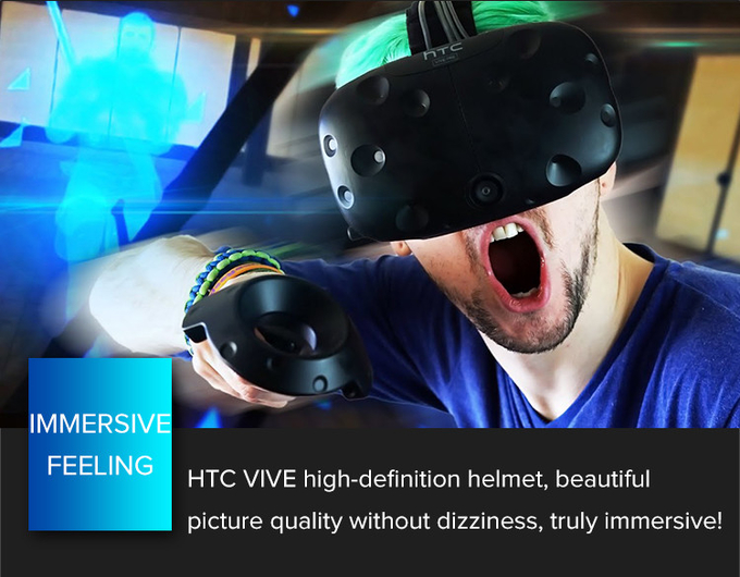 VR Shooting Simulation Arcade Coin تعمل لعبة آلة 9d التفاعلية معدات حديقة الواقع الافتراضي 3