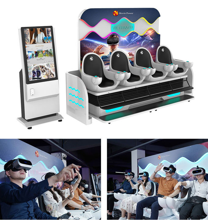 معظم الواقع الافتراضي تجربة الواقع 9D VR البيض كرسي سينما محاكي 9D VR 0