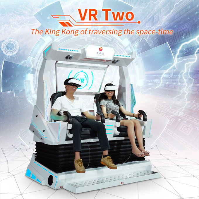 تأثير ديناميكي للأعمال الصغيرة 9D VR Cinema 2 مقاعد آلة الواقع الافتراضي 0