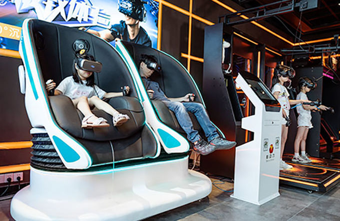 Amusement Park Motion Platform الواقع الافتراضي محاكي 9D معدات السينما 1