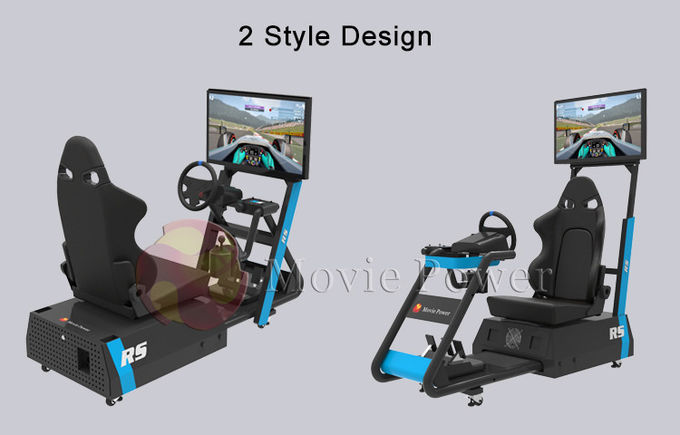 الواقع الافتراضي سيارة سباق محاكي لعبة آلة بصمة صغيرة للاستخدام التجاري المنزلي 0