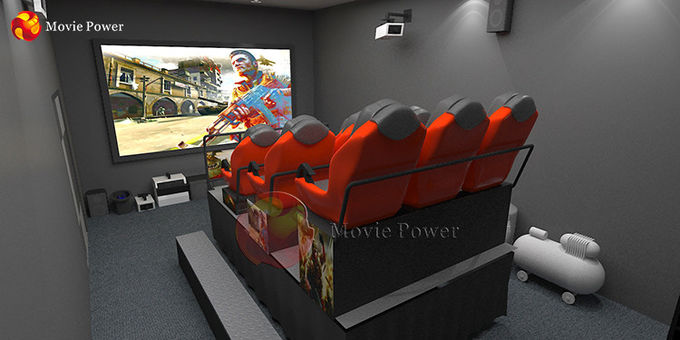 200 مقعد 7D Cinema Movie Power Interactive Gun Game Machine Simulator System 0